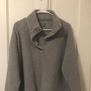 Gray Aerie Sherpa Pullover - Brand New Condition